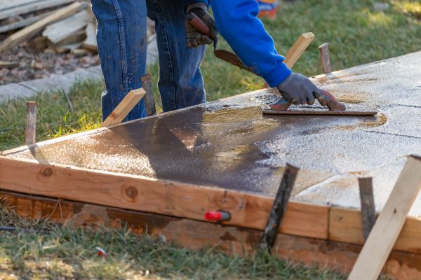 Patio Slab Construction in Windsor