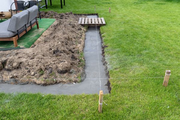 Cement Footer Installation in Windsor