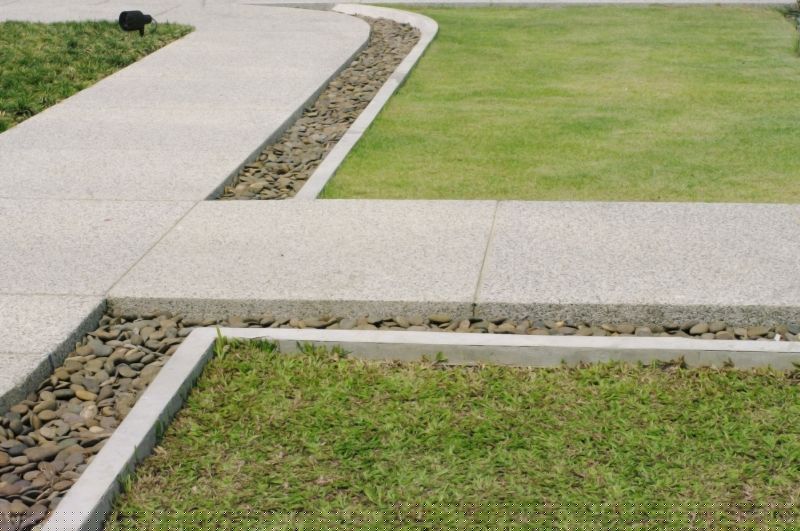 Walkway Curb Installation